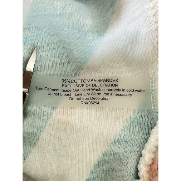 Onque Casual Womens XL Nautical 3/4 Sleeve Top - Picture 7 of 8